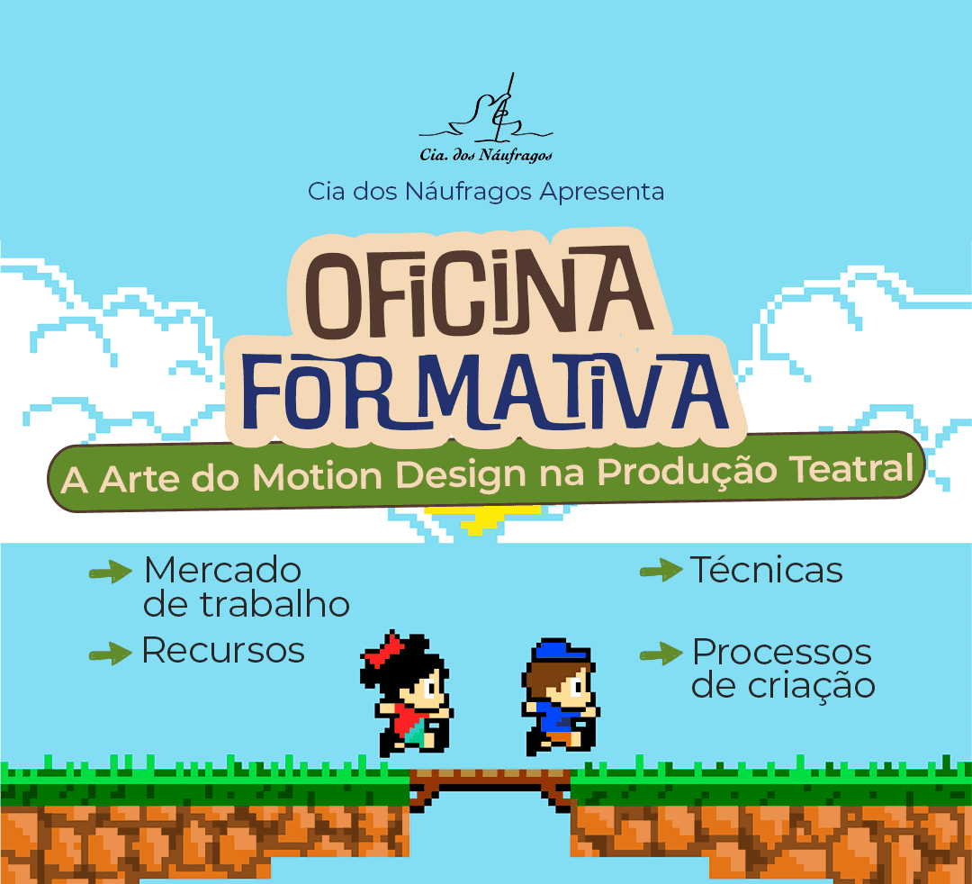 Banner do evento Oficina: A arte do Motion Design na produção teatral 