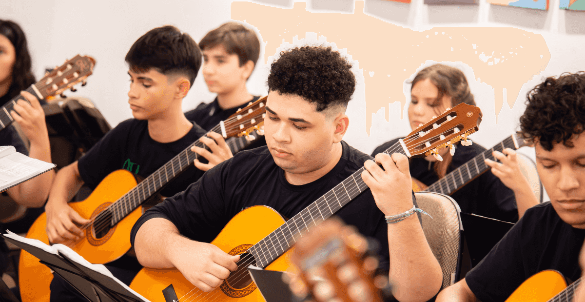 Banner do evento Concerto da Camerata de violões do GURI de Santos