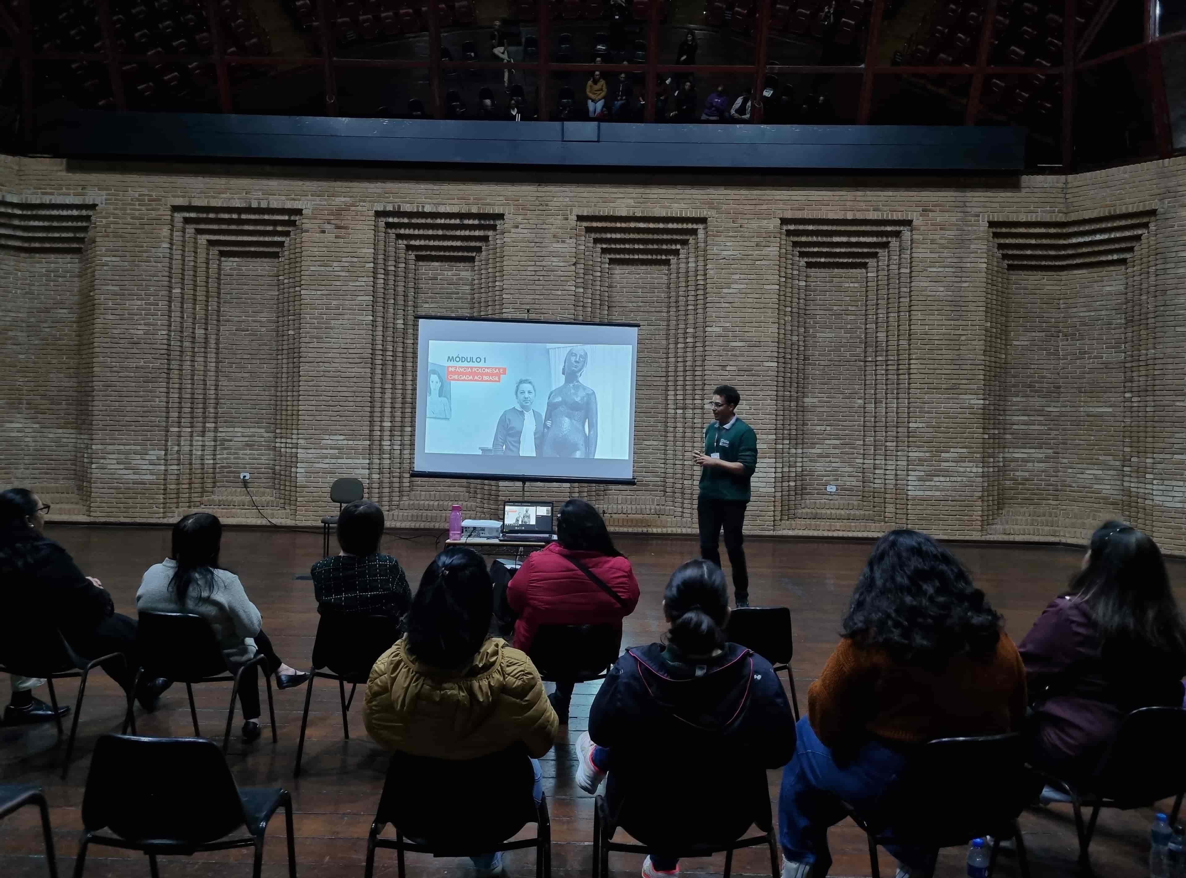 Banner do evento "Curso Para Guias “Felícia Leirner: Trajetória, Vida e Obra” "
