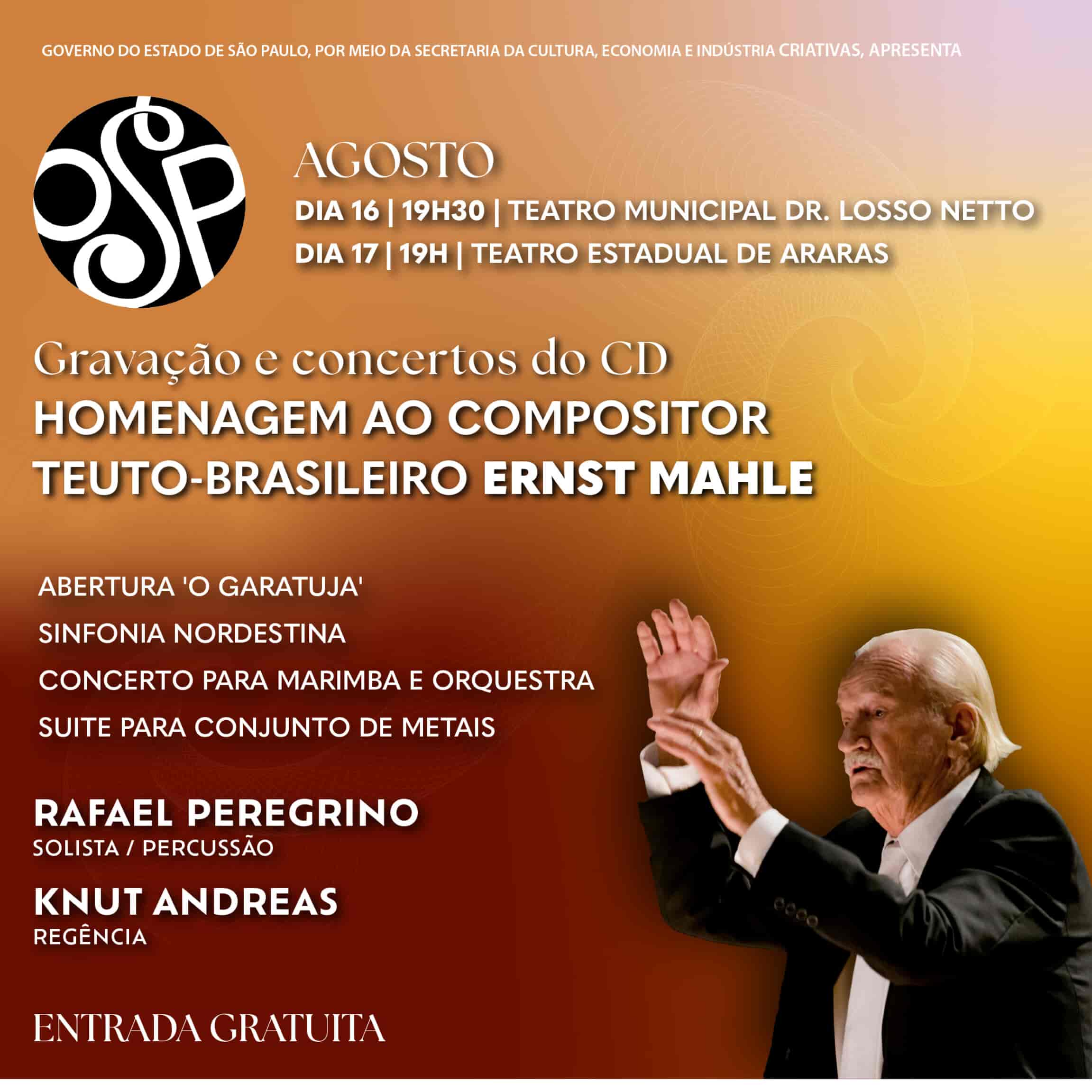 Imagem do evento Concertos do CD "Homenagem ao compositor teuto-brasileiro Ernst Mahle"