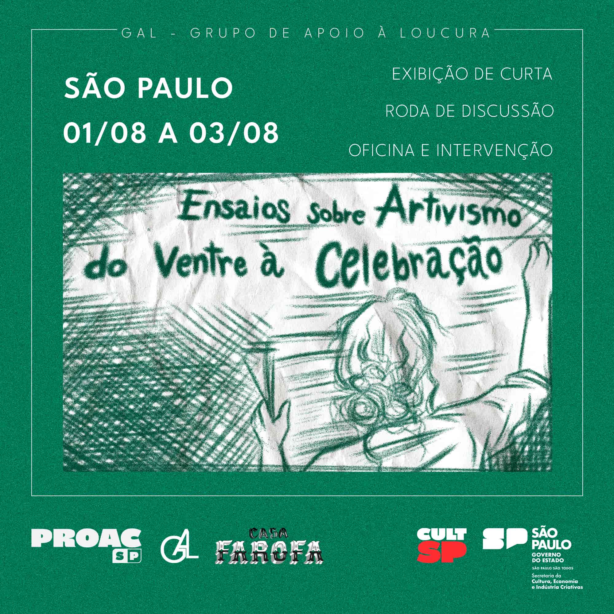 Imagem do evento Ensaios Sobre Artivismo: do Ventre à Celebração, em São Paulo