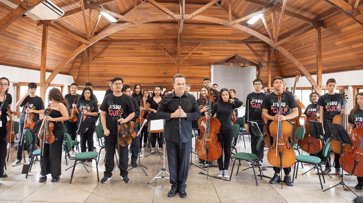 Banner do evento Concerto da Orquestra de Cordas do GURI de São José do Rio Preto