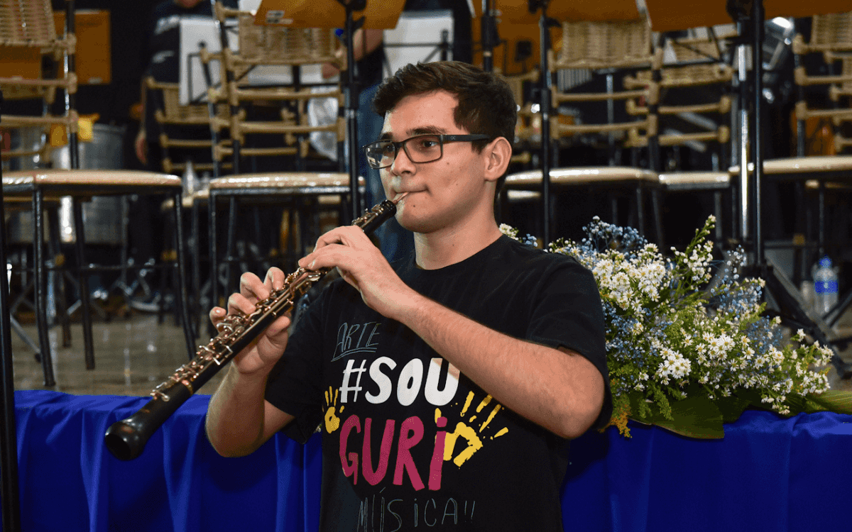 Banner do evento Concerto do Banda Sinfônica do GURI de Bauru
