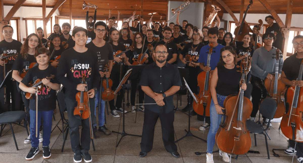 Banner do evento Concerto da Orquestra Sinfônica do GURI de Ribeirão Preto