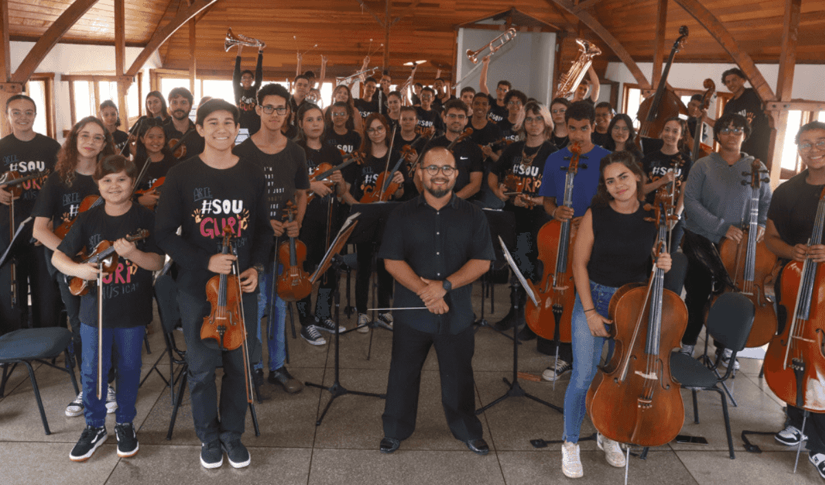 Banner do evento Concerto da Orquestra Sinfônica do GURI de Ribeirão Preto