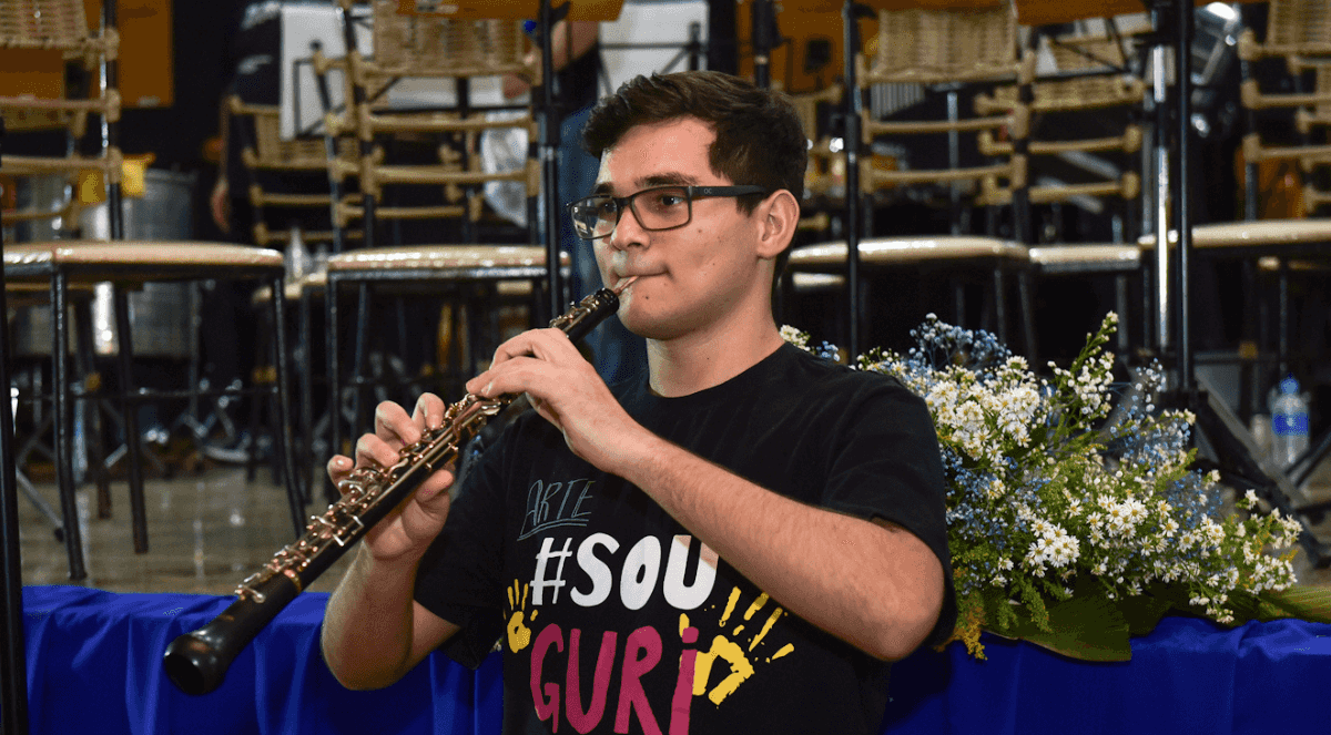 Banner do evento Concerto da Banda Sinfônica do GURI de Bauru