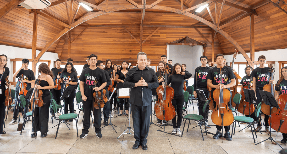 Banner do evento Concerto da Orquestra de Cordas do GURI de São José do Rio Preto