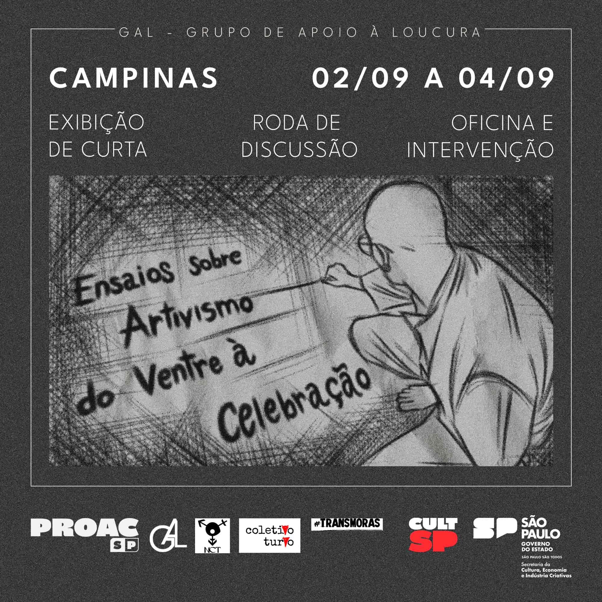 Imagem do evento Ensaios Sobre Artivismo: do Ventre à Celebração, em Campinas