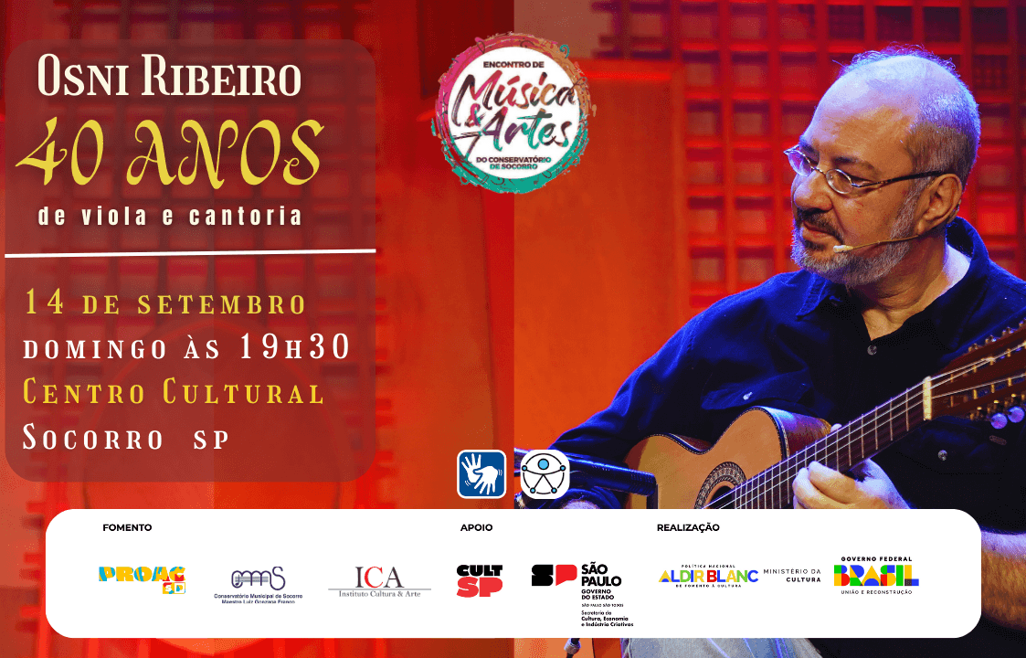 Imagem do evento Osni Ribeiro, 40 anos de Viola e Cantoria