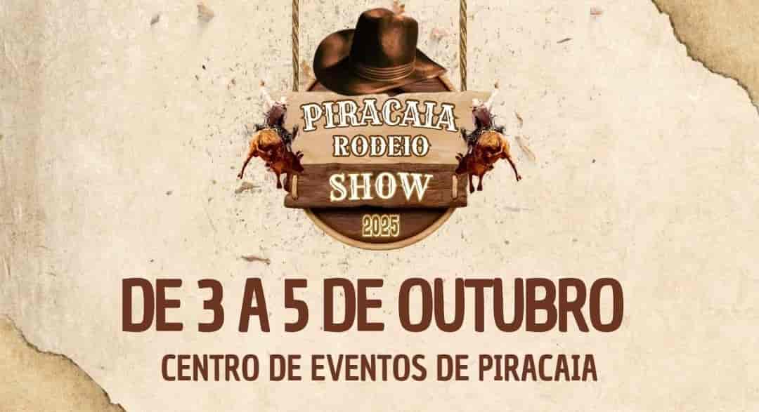 Banner do evento Rodeio Festa do Peão de Piracaia 2025