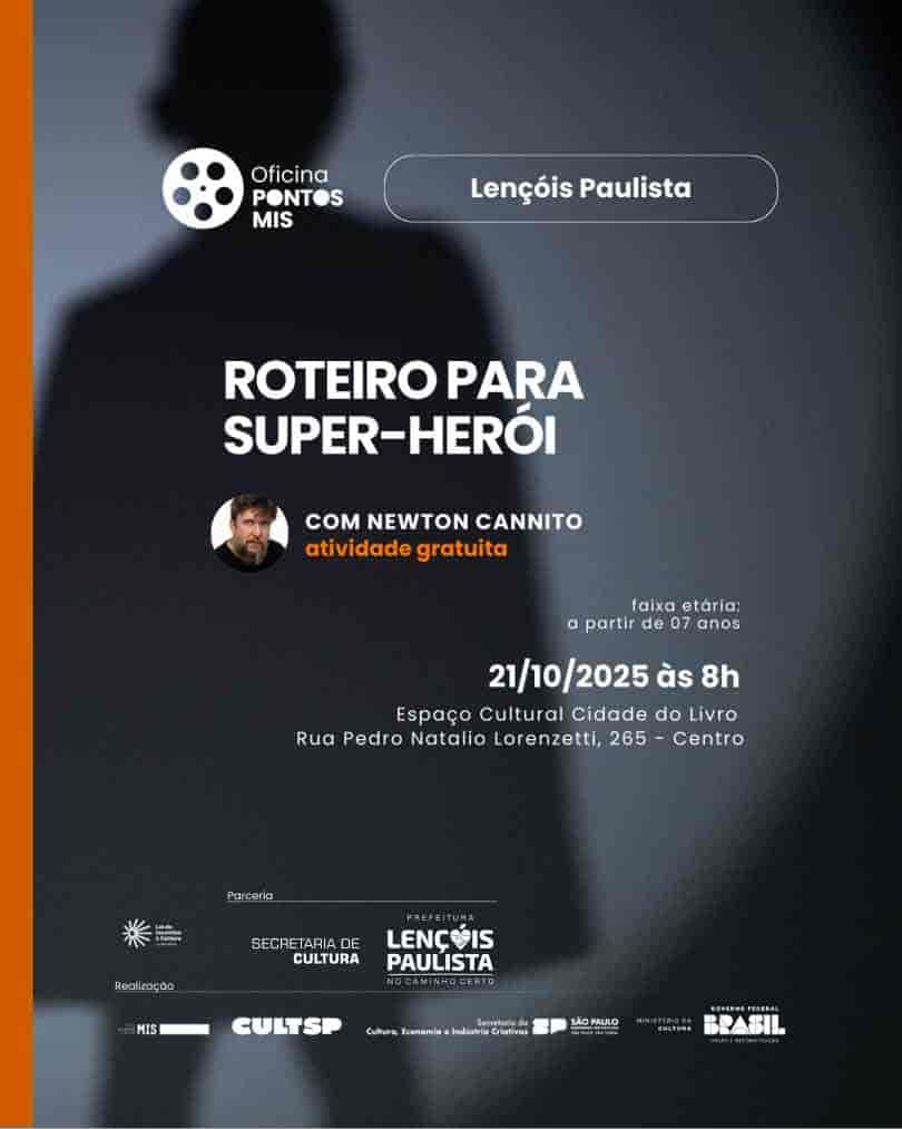 Imagem do evento Oficina PONTOS MIS: Roteiro para Super-herói