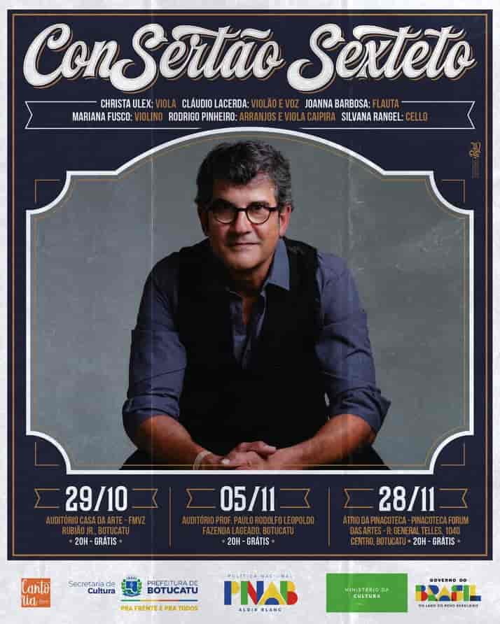 Imagem do evento 🎶 CONSERTÃO SEXTETO 🎶