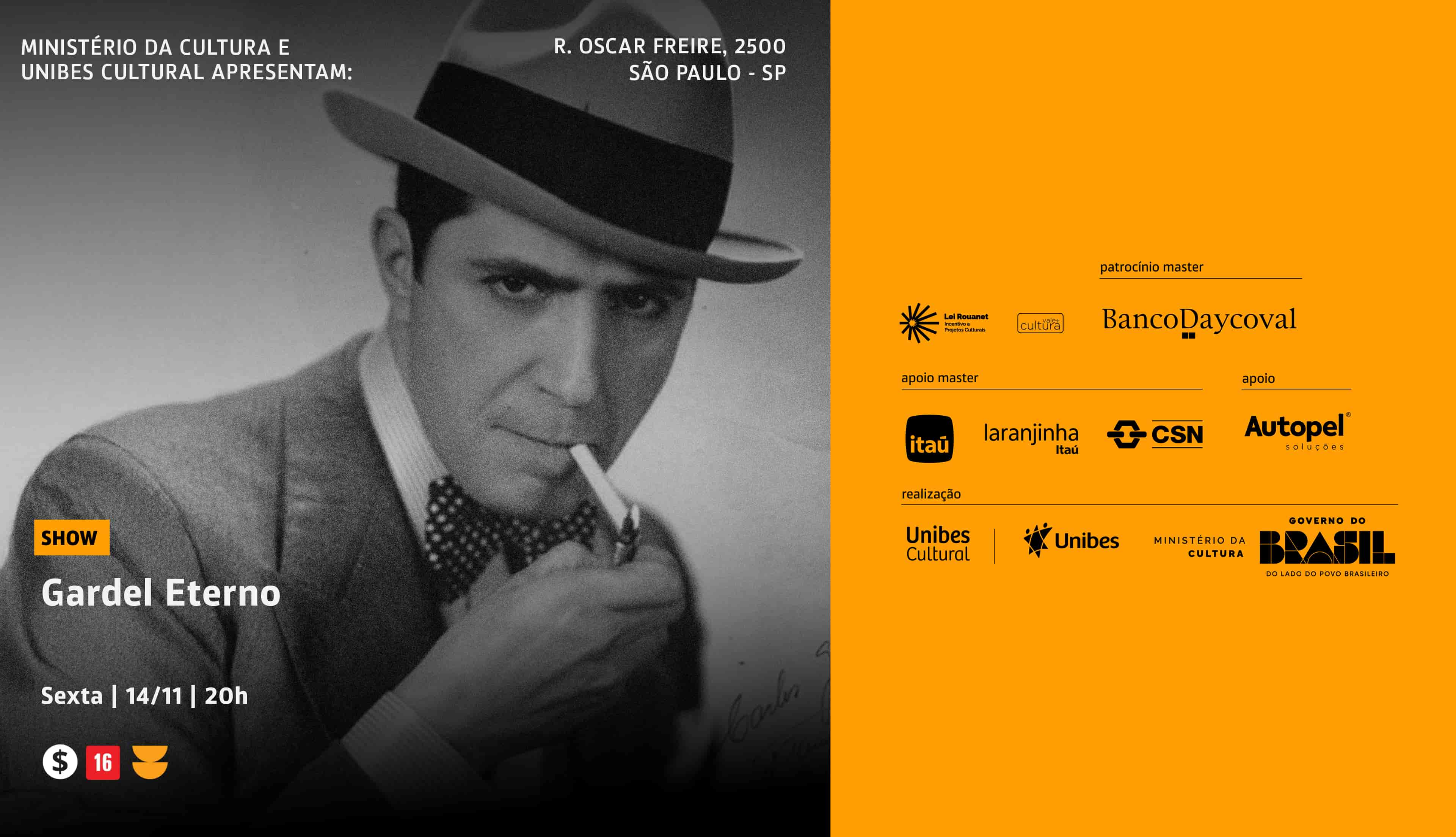 Imagem do evento Show Gardel Eterno