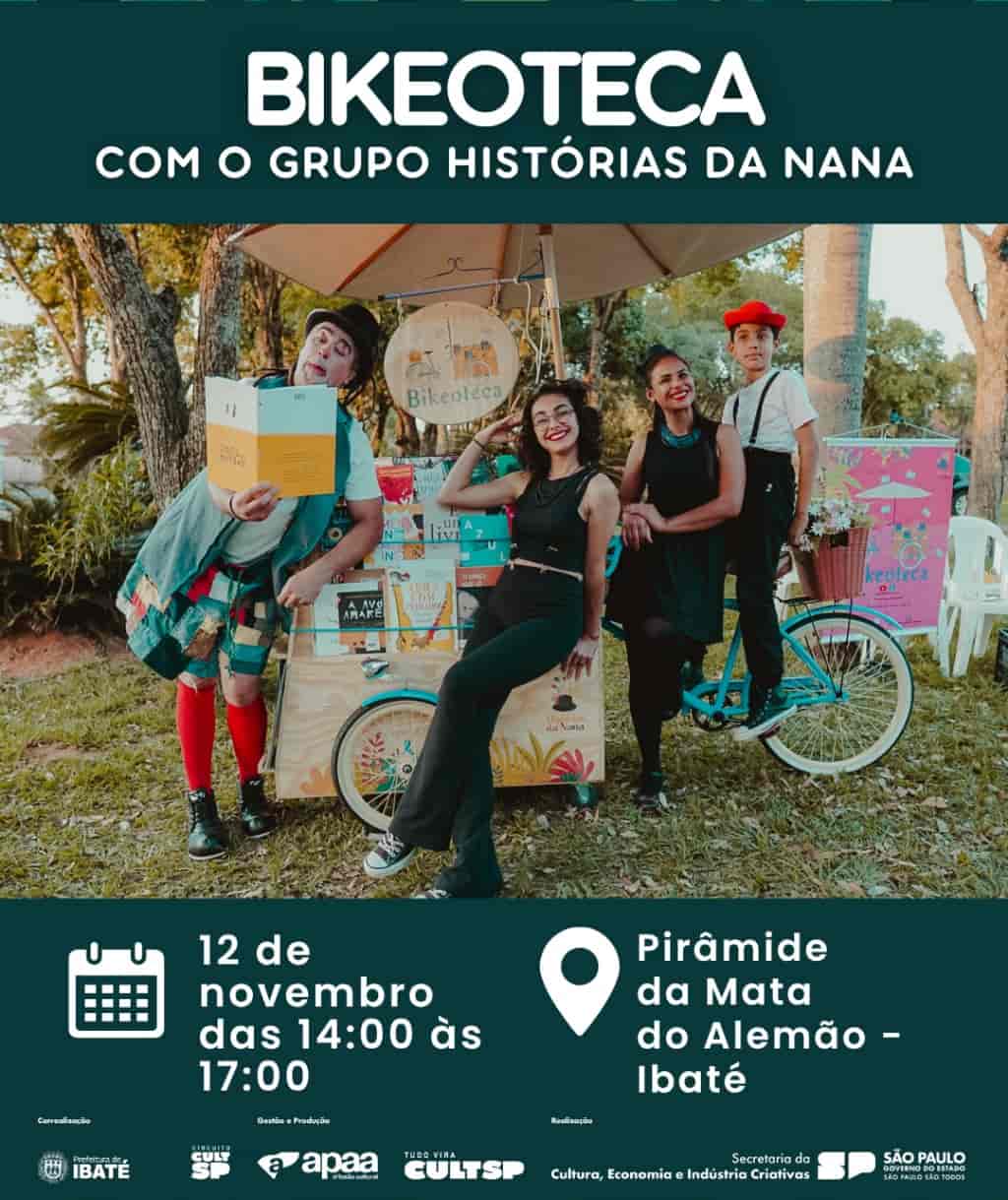 Imagem do evento projeto Circuito CultSP Ibaté da cidade de Ibaté - Bikeoteca / Histórias de Nana