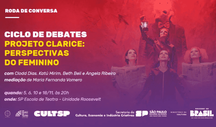 Imagem do evento Ciclo de debates “Projeto Clarice: perspectivas do feminino”