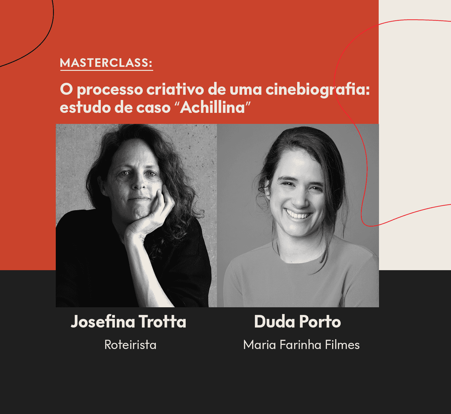 Imagem do evento Masterclass | O processo criativo de uma cinebiografia: estudo de caso "Achillina" 