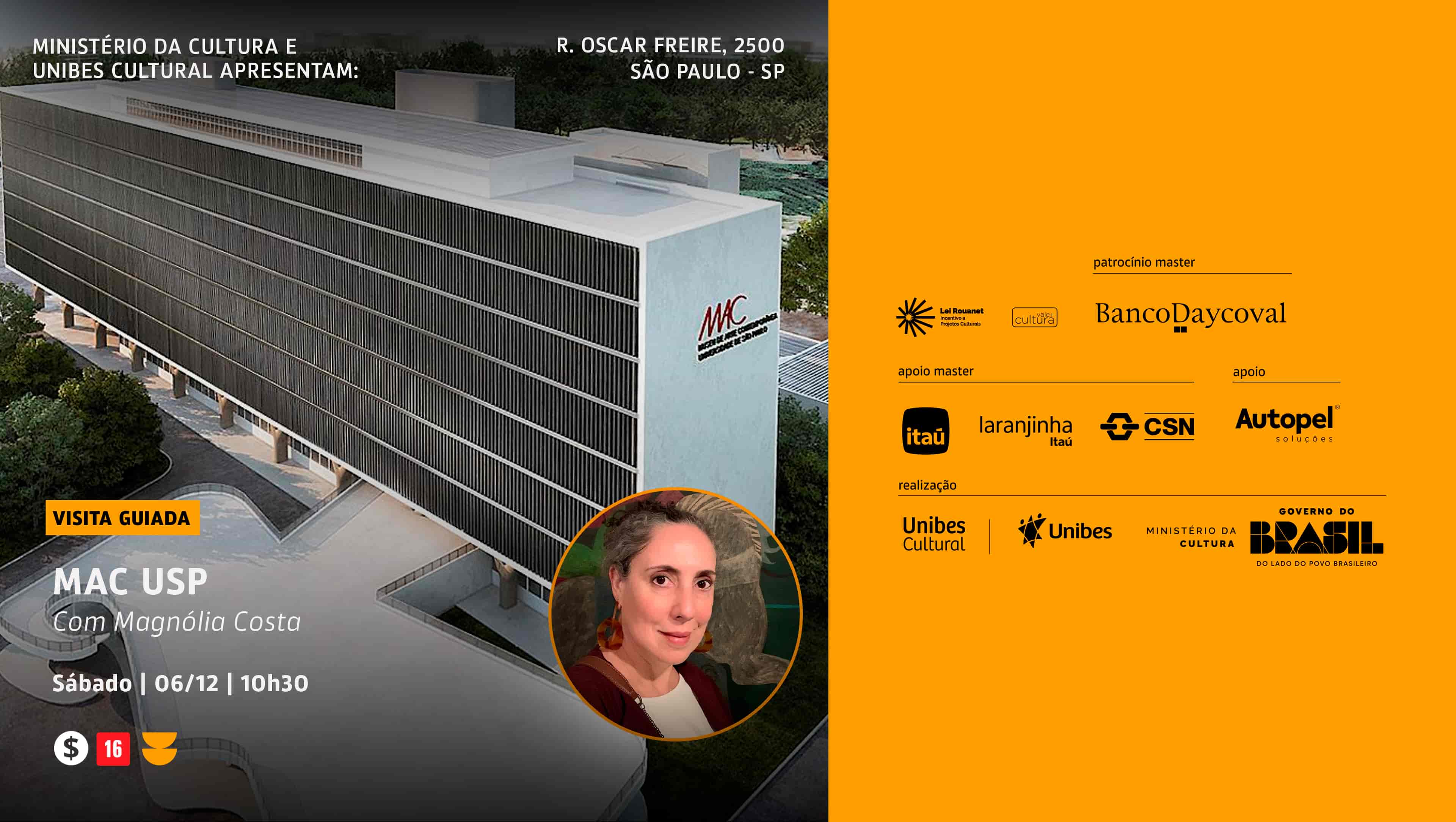 Imagem do evento Visita Guiada Com Magnólia Costa ao MAC USP