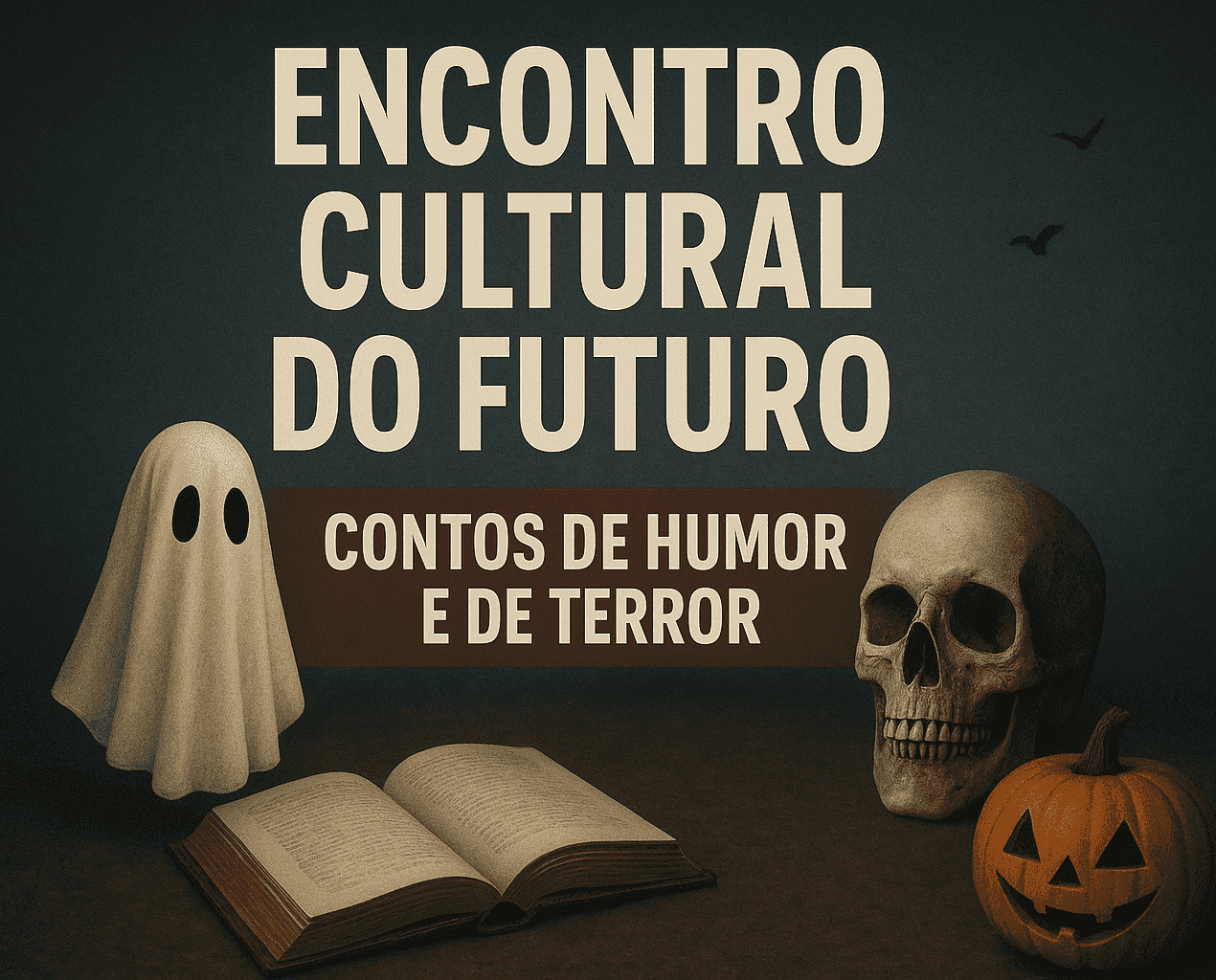Banner do evento “Contos de Humor e de Terror”