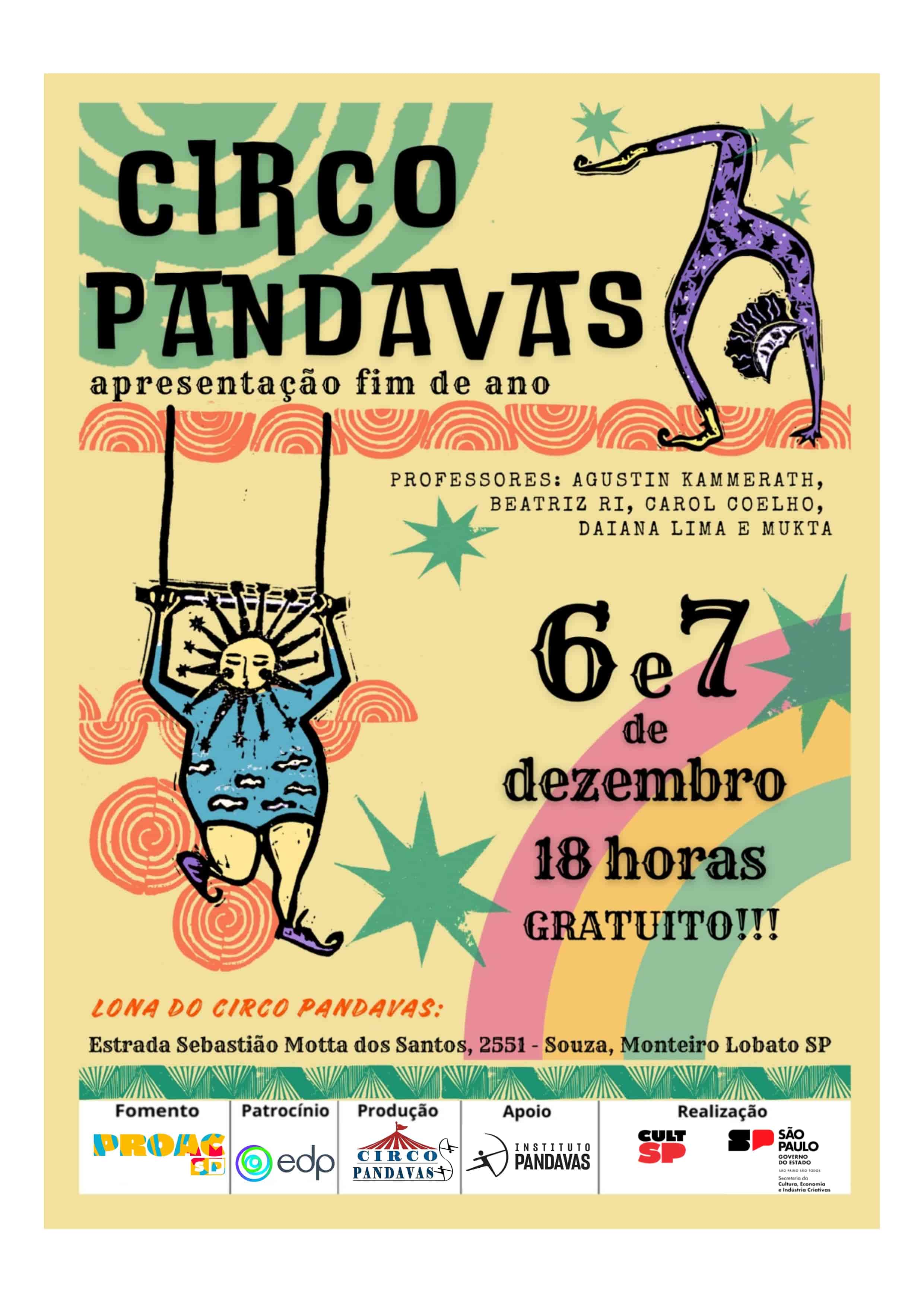Imagem do evento Circo Pandavas : Apresentação de Final de Ano