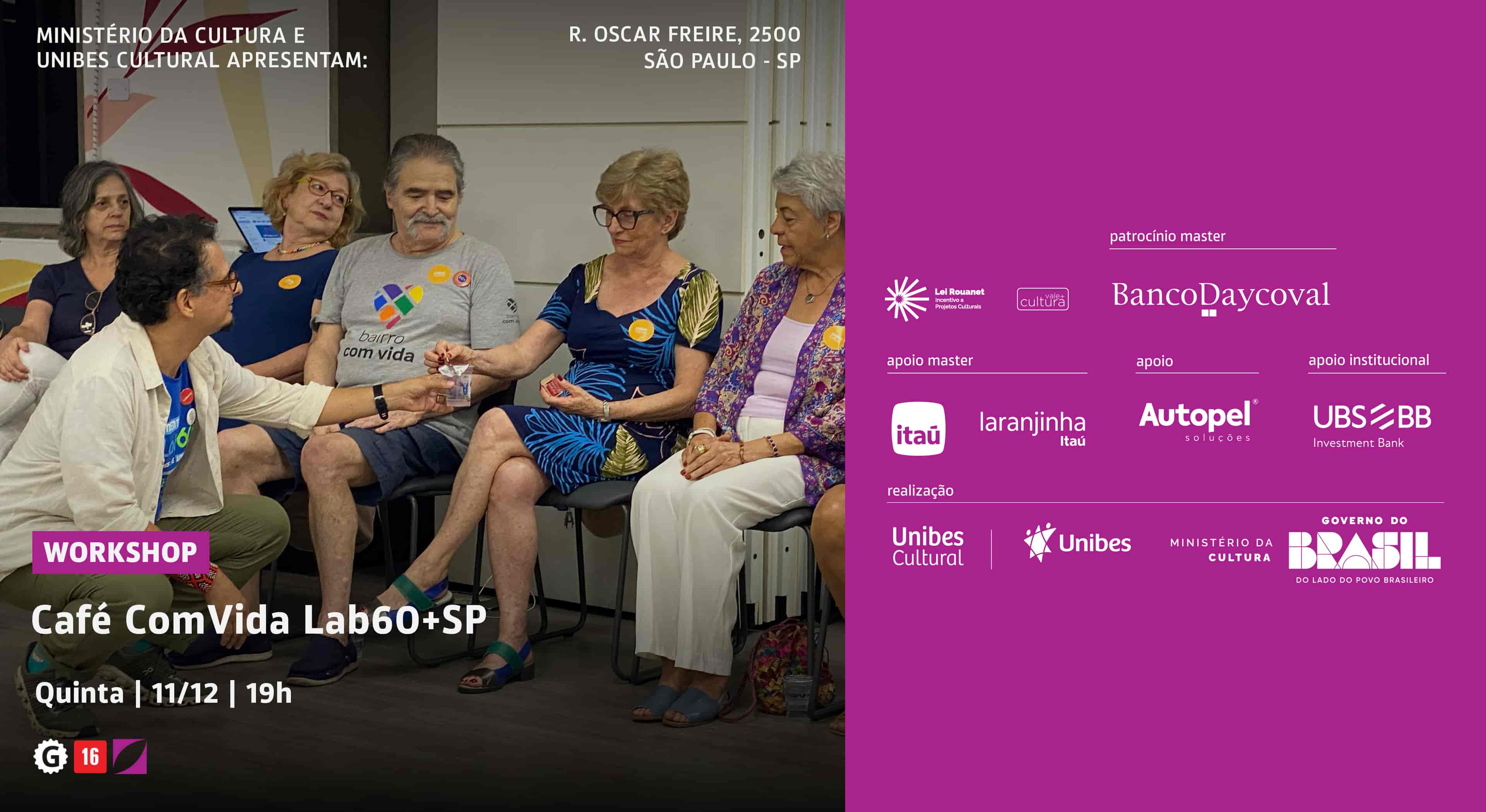 Imagem do evento Café ComVida Lab60+SP