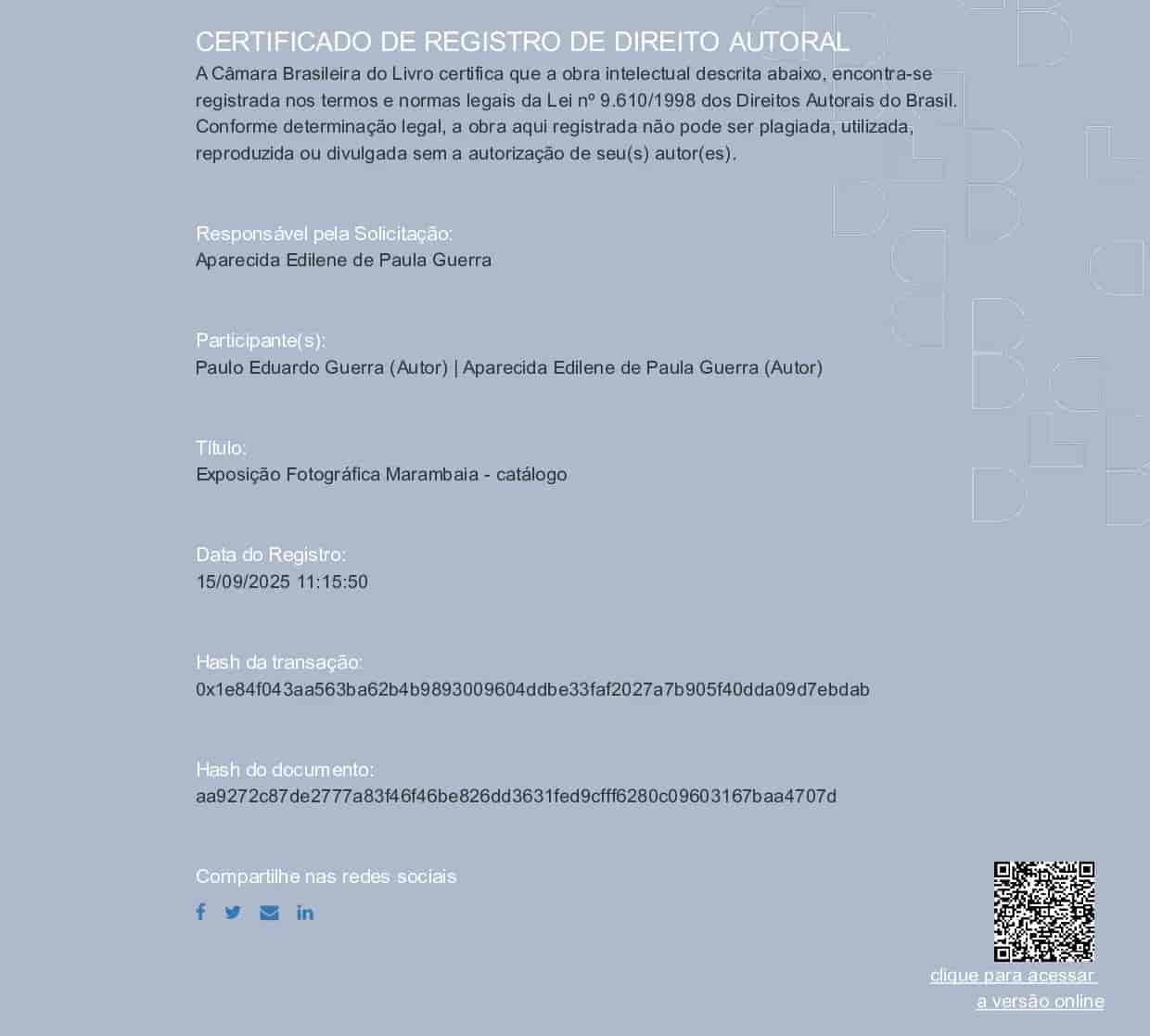 Imagem do evento Exposição Fotográfica Marambaia