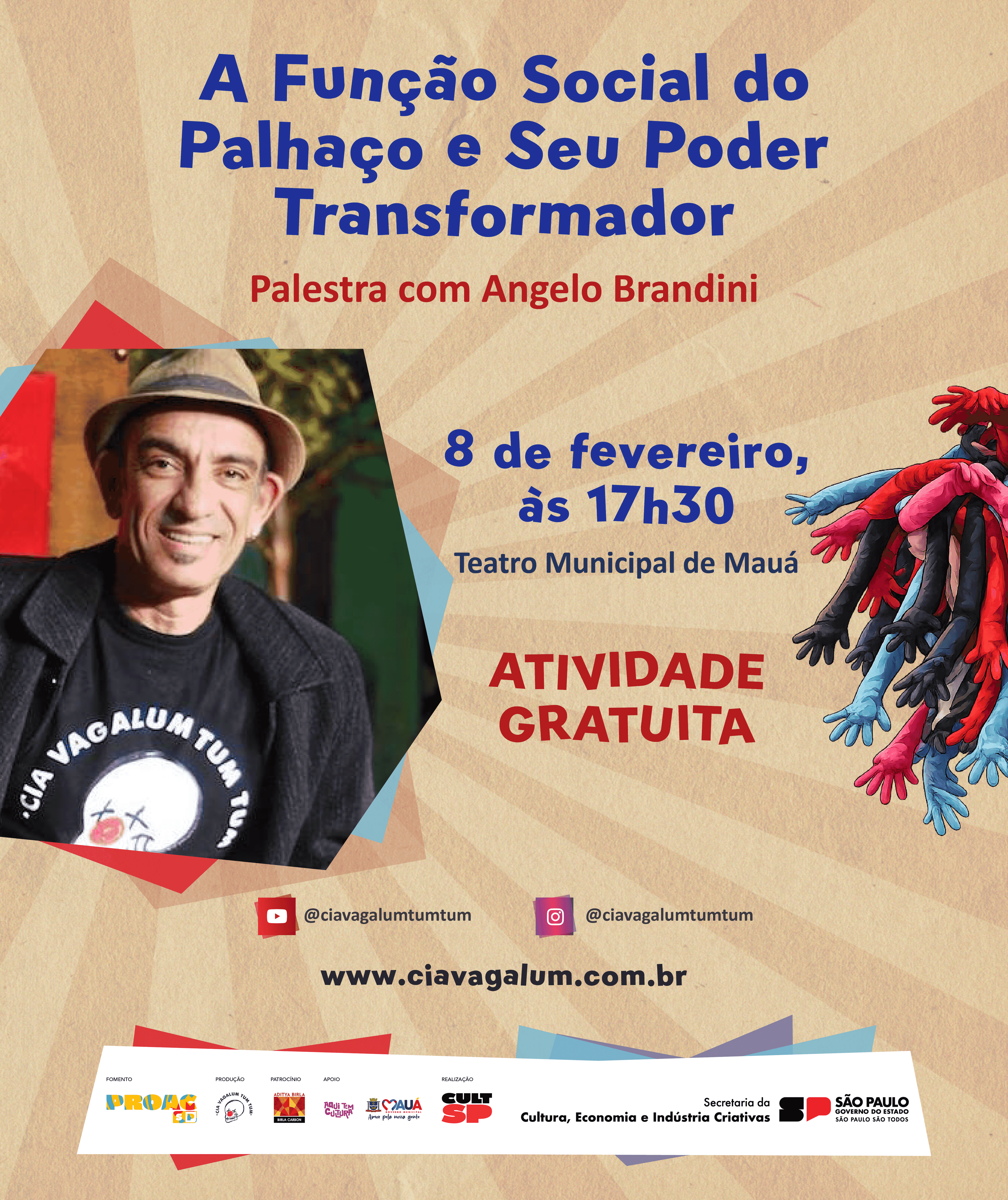 Banner do evento A função social do palhaço e Seu poder transformador