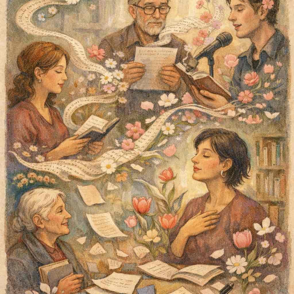 Imagem do evento NÃO LHE TROUXE FLORES, MAS TROUXE POESIAS – COM EQUIPE BIBLIOTECA