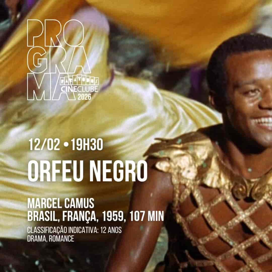 Imagem do evento Cineclube Paratodos apresenta 🎥  🎬 ORFEU NEGRO