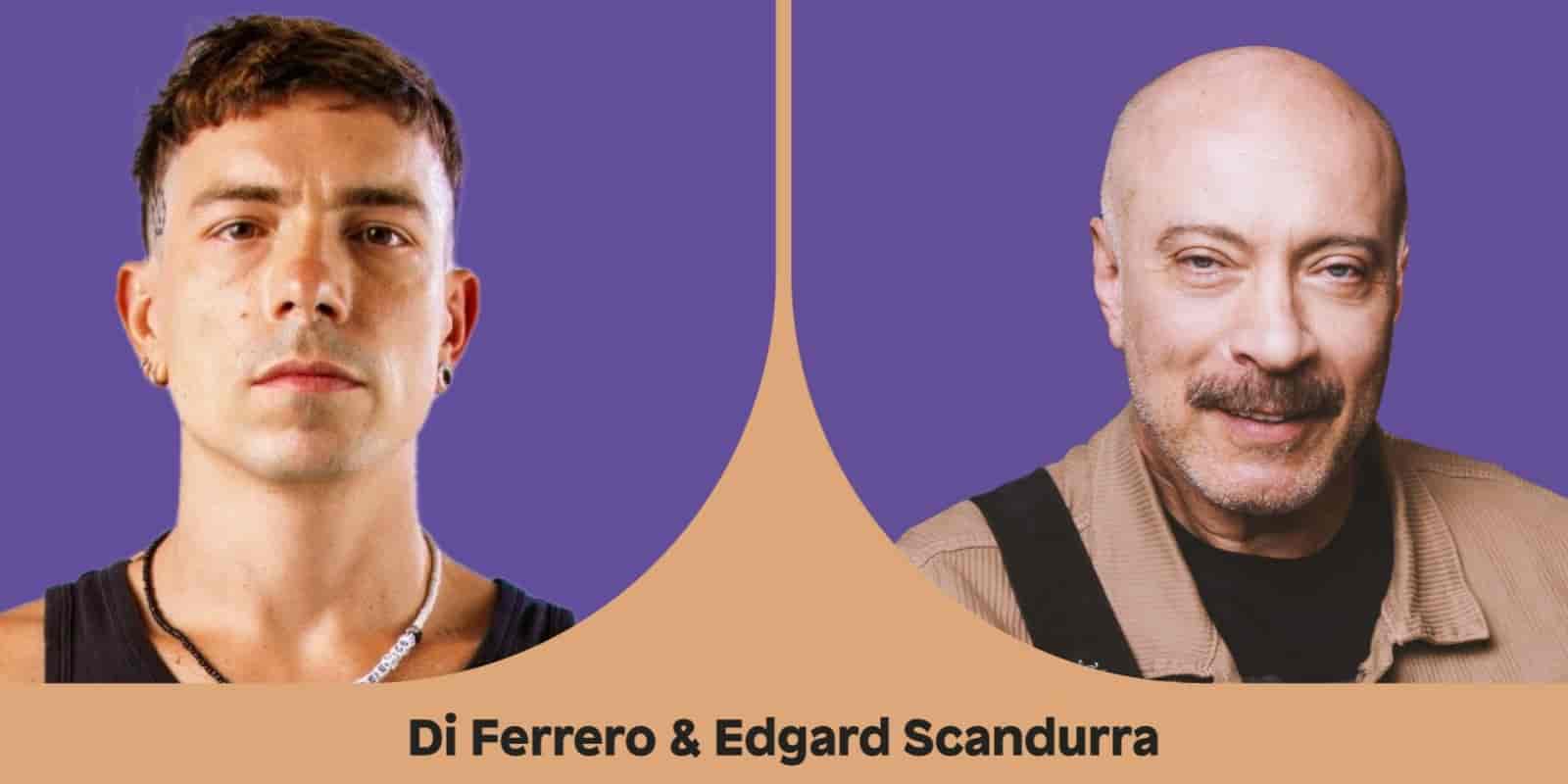 Banner do evento Encontros Históricos: Di Ferrero & Edgard Scandurra, com a São Paulo Big Band
