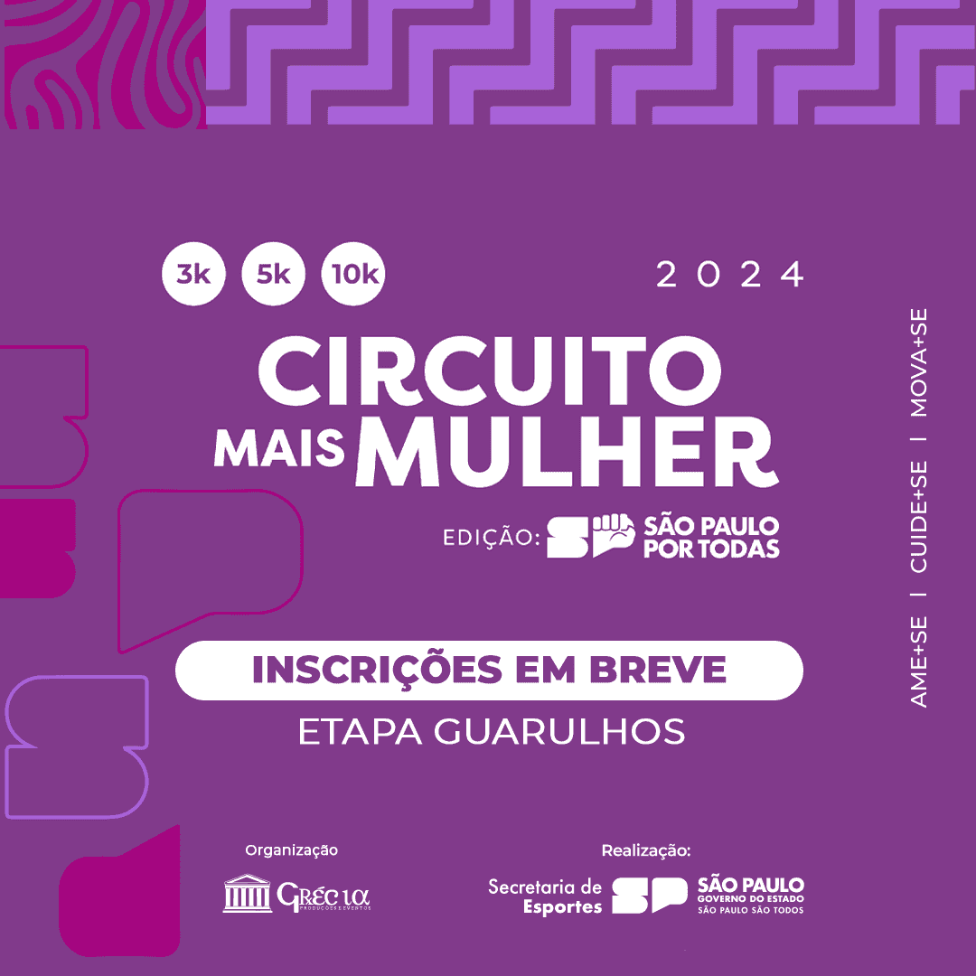Banner do evento Circuito Mais Mulher: SP Por Todas