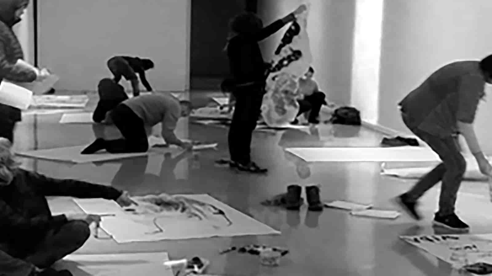 Banner do evento "Encontros com Arte: “Oficina desenho como espaço com as esculturas de Felicia”