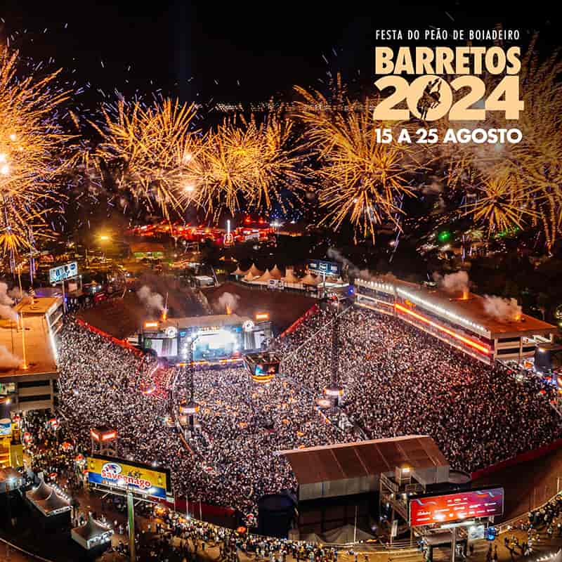 Banner do evento 69ª Festa do Peão de Boiadeiro de Barretos 2024