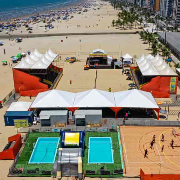 Banner do evento Arenas de Verão (Estação Verão Praia)