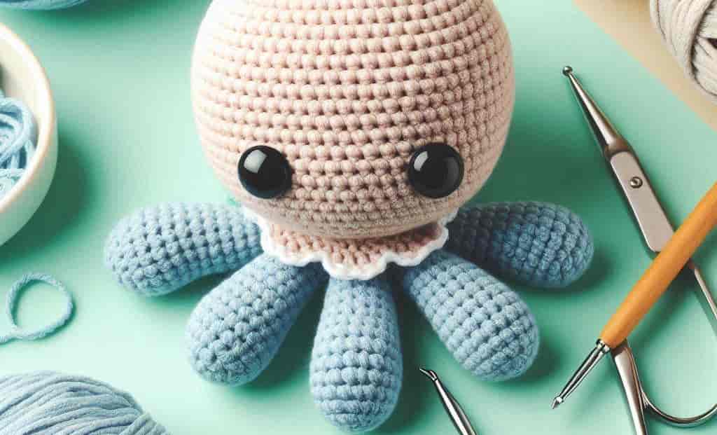 Banner do evento AMIGURUMI EM CADA PONTO  –  COM EQUIPE DE BIBLIOTECA