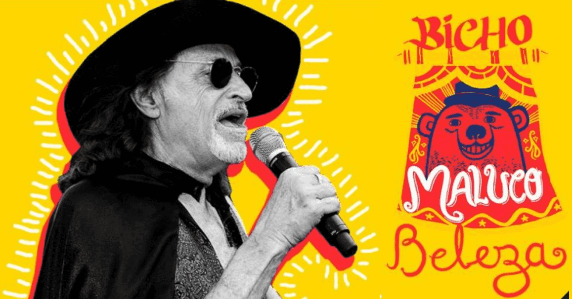 Banner do evento Bloco Bicho Maluco Beleza, com Alceu Valença