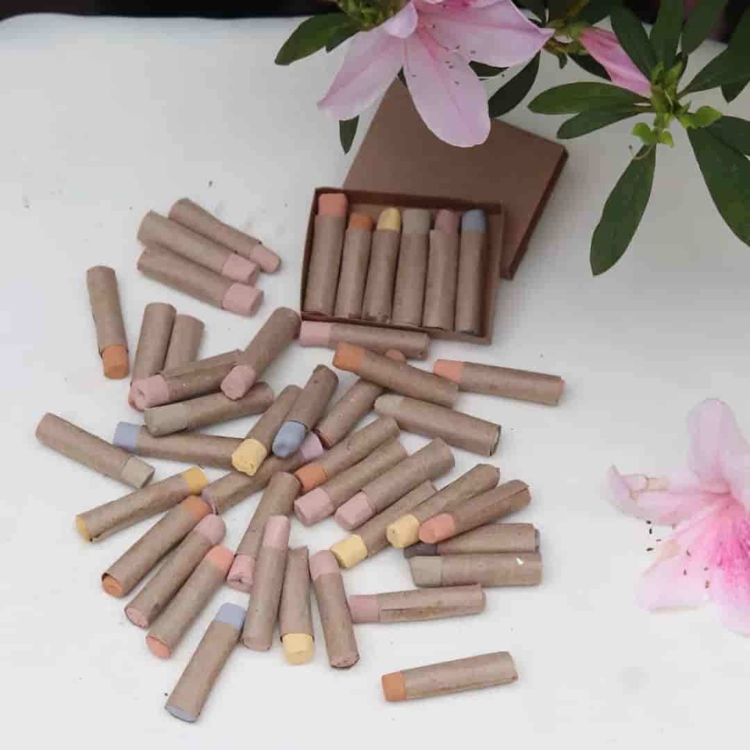 Banner do evento Encontro com Artes: "Oficina prática de produção de giz pastel "