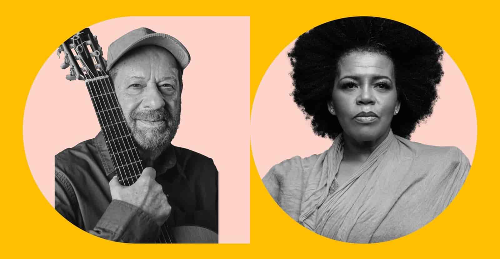 Banner do evento Encontros Históricos na Sala São Paulo: João Bosco e Adriana Moreira