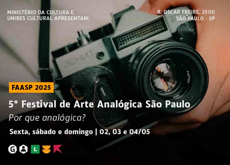 Banner do evento 5º Festival de Arte Analógica São Paulo