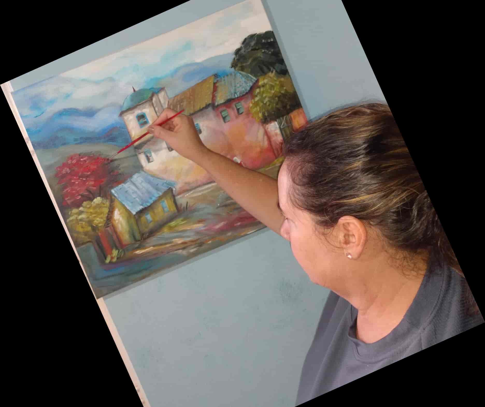 Banner do evento Exposição - " Criatividade Abstrata e Flores " Adriana Abrame