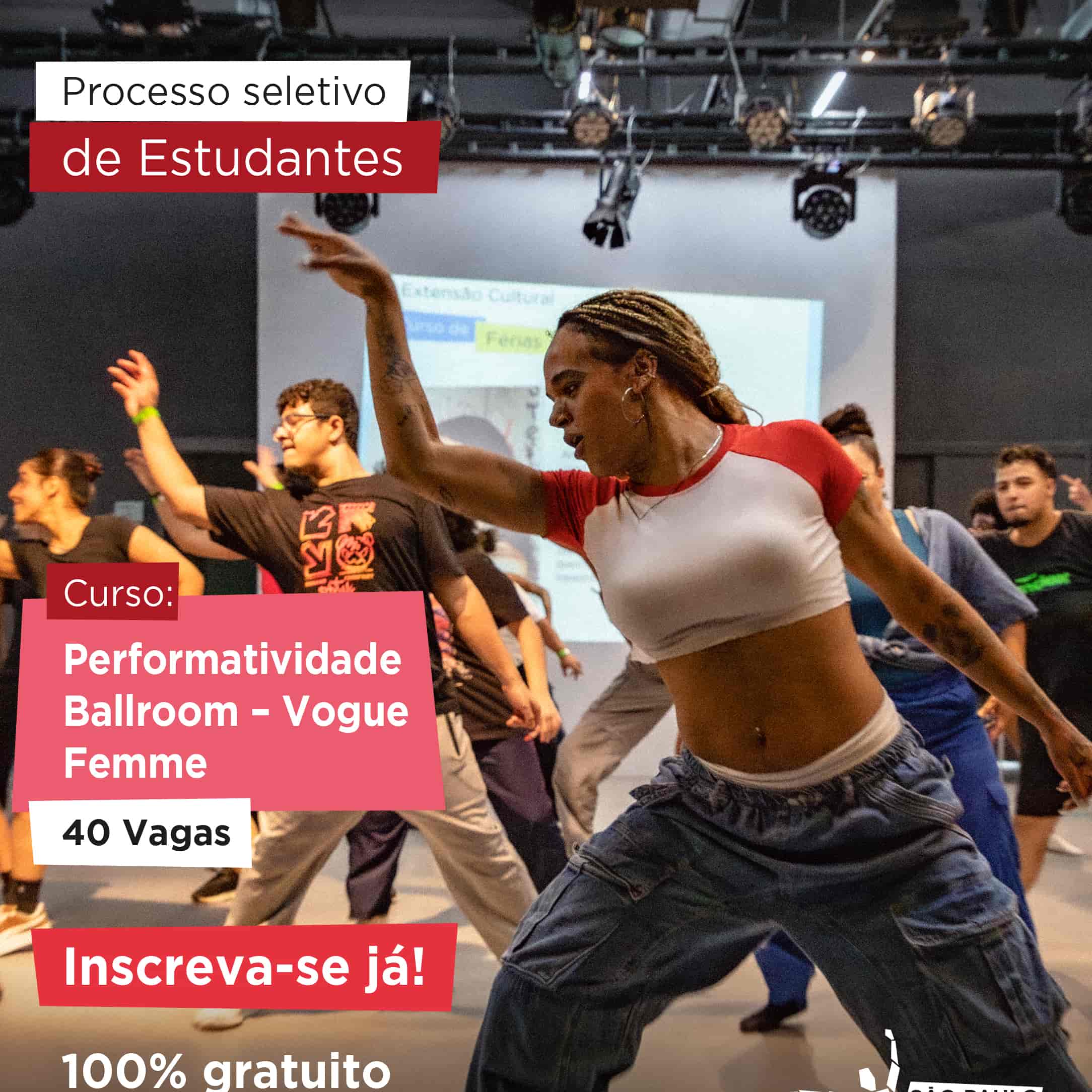 Banner do evento Performatividade Ballroom – Vogue Femme