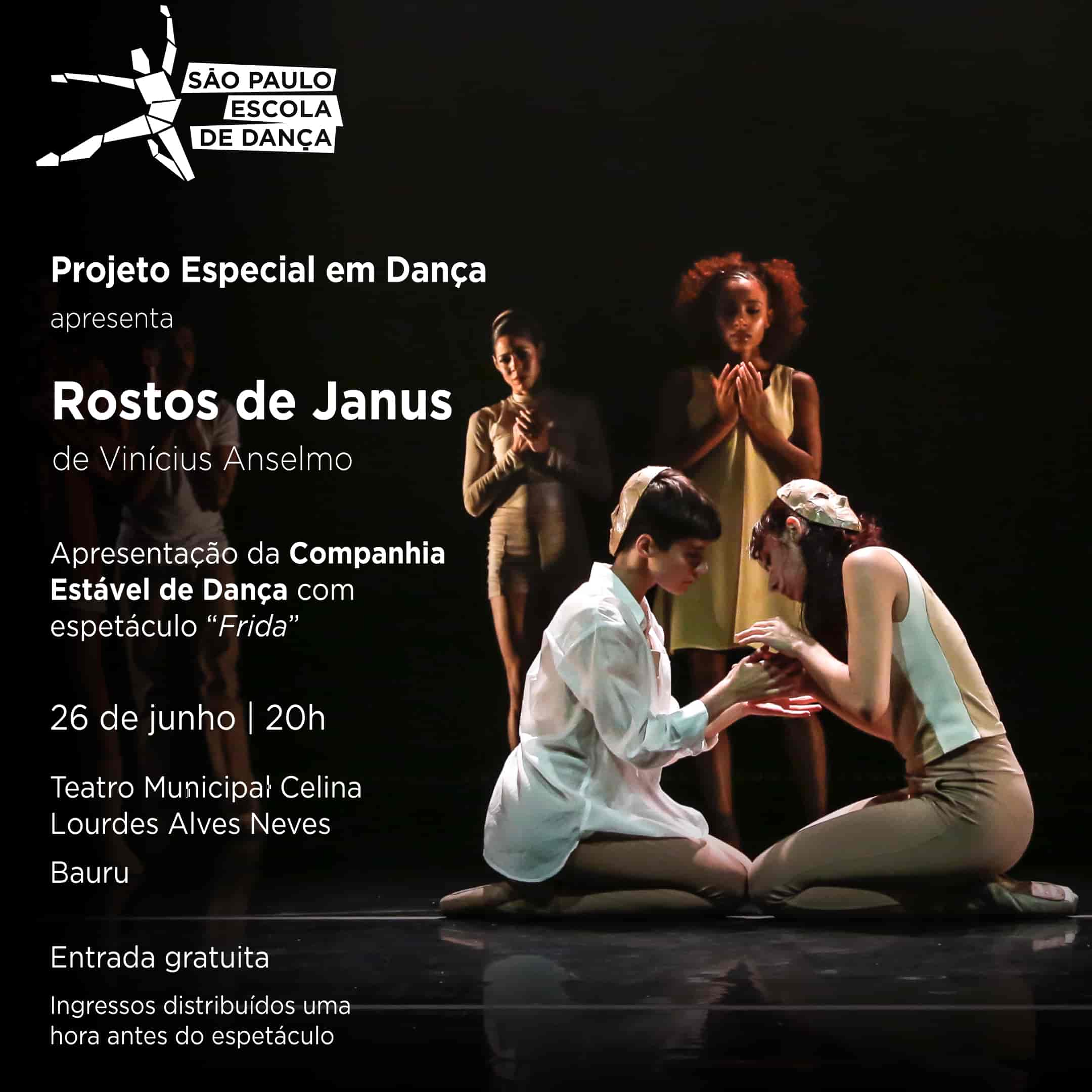 Banner do evento Espetáculo "Rostos de Janus"