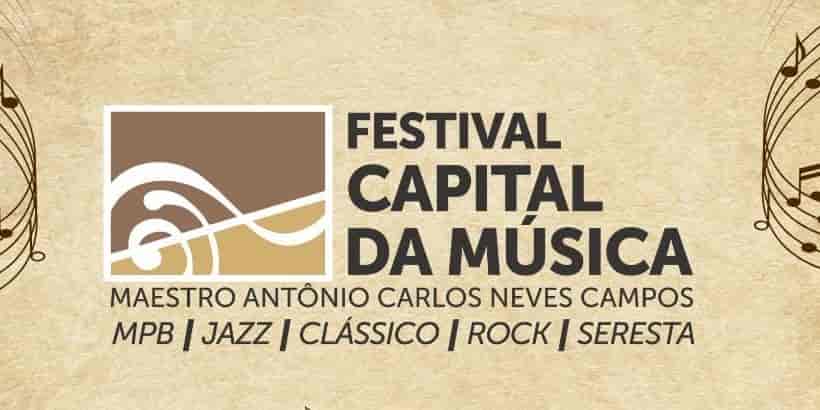 Banner do evento Festival Capital da Música - Maestro Antônio Carlos Neves Campos 