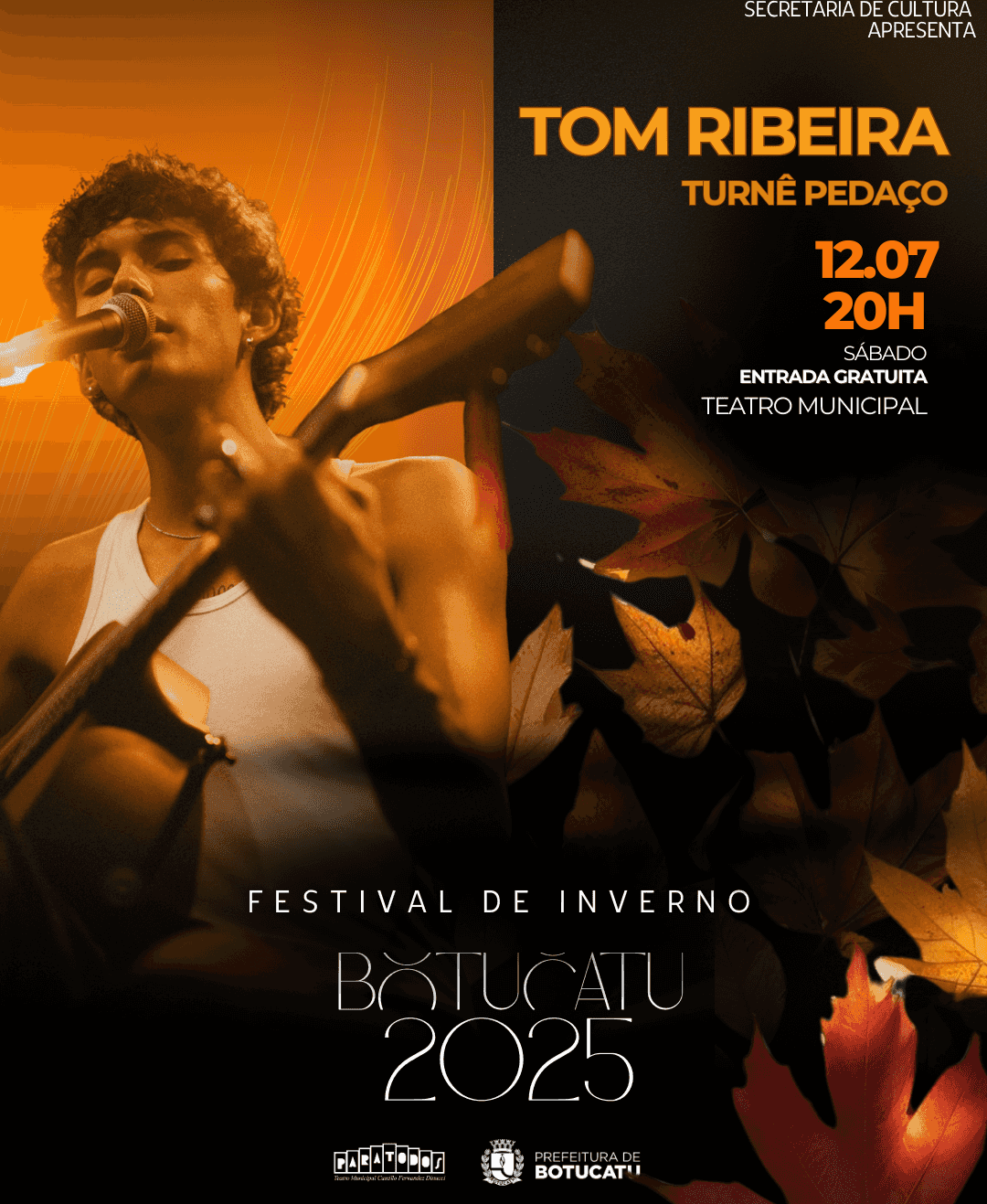 Banner do evento TOM RIBEIRA em Turnê PEDAÇO