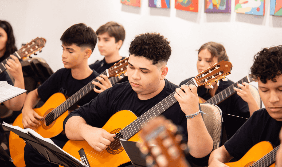 Banner do evento Concerto da Camerata de violões do GURI de Santos