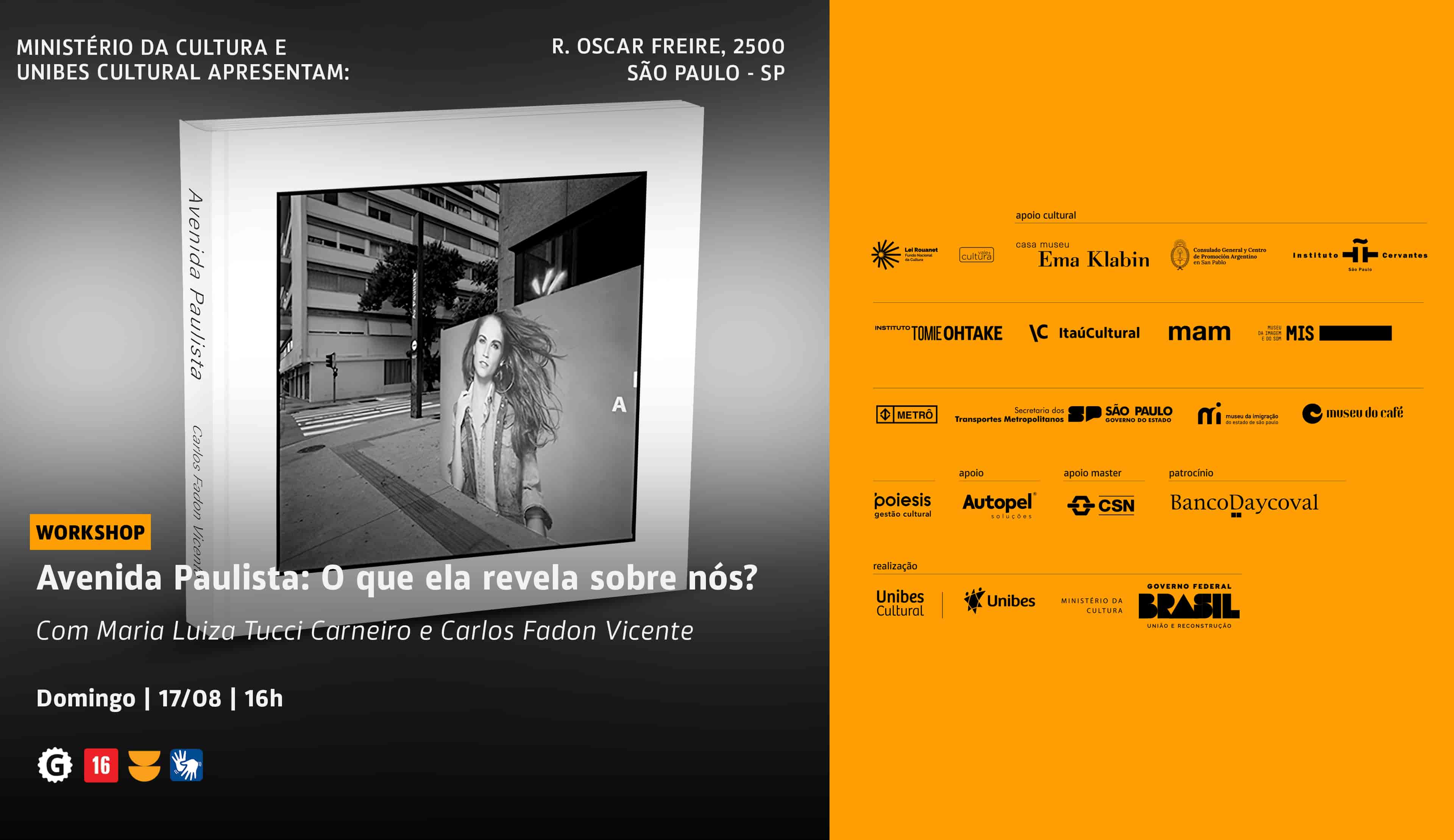 Banner do evento Workshop Avenida Paulista: O Que Ela Revela Sobre Nós?