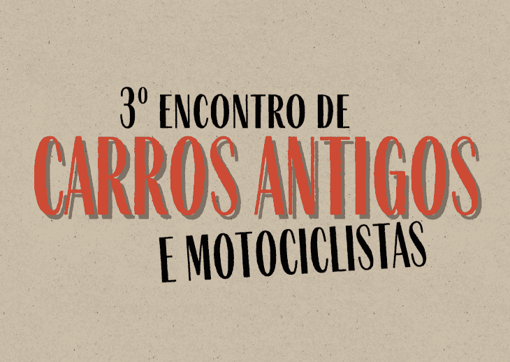 Banner do evento 3º Encontro de Carros Antigos e Motociclistas em Quatá