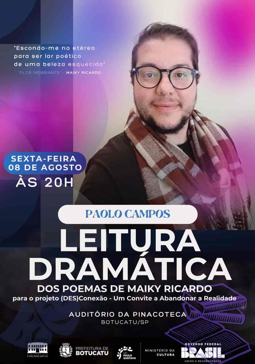 Banner do evento (Des)Conexão - Leitura Dramática