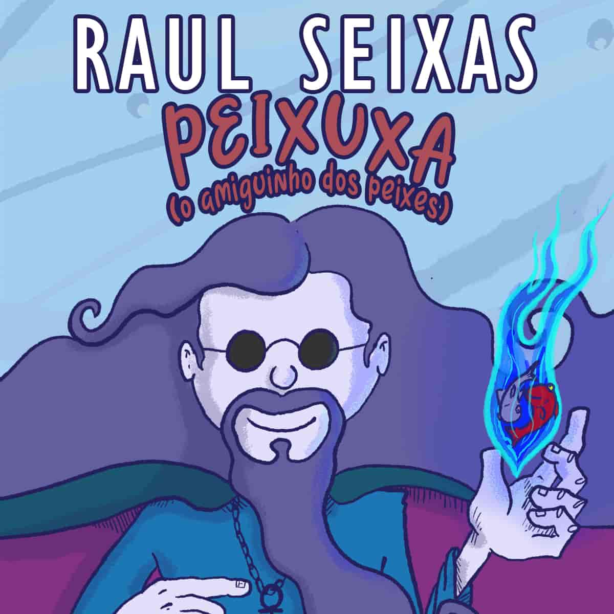 Banner do evento Especial Raul Seixas | Lançamento dos livros “O Baú do Raul”,  "Carimbador maluco" e "Peixuxa"   