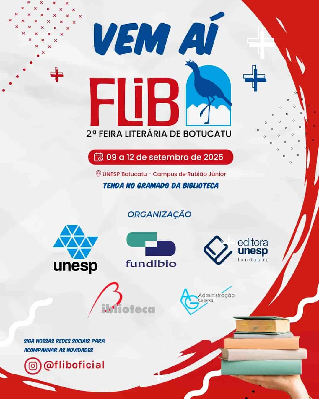 Banner do evento 2ª FLIB - FEIRA LITERÁRIA DE BOTUCATU