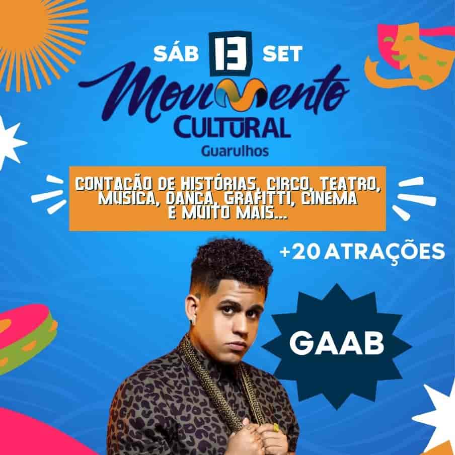 Banner do evento MOVIMENTO CULTURAL GUARULHOS
